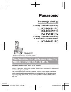 Instrukcja Panasonic KX-TG6812PD Telefon bezprzewodowy