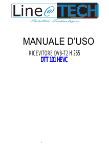 Manuale Line@Tech DTT 101 HEVC Ricevitore digitale