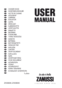 Manual Zanussi ZHC66540XA Cooker Hood