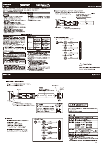 説明書 ジェントス NEX-905D 懐中電灯