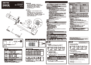 説明書 ジェントス RX-186R 懐中電灯