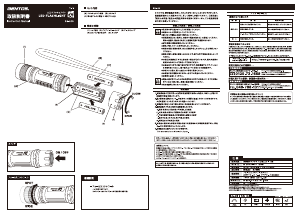 説明書 ジェントス SG-405 懐中電灯