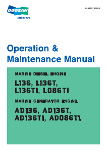 Manual Doosan AD136 Boat Engine