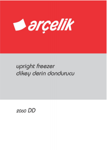 Kullanım kılavuzu Arçelik 2060 DD Dondurucu
