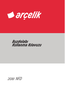 Kullanım kılavuzu Arçelik 2081 NFD Dondurucu