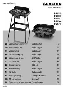 Manuale Severin PG 8544 Barbecue