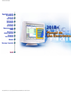 Manual de uso Philips 201B40 Monitor