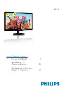 Manual Philips 206V4LSB Monitor LED