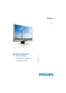 Brugsanvisning Philips 221B3LPCB LED-skærm