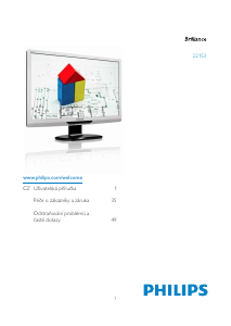 Manuál Philips 221S3LES LED monitor