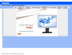 Brugsanvisning Philips 190S1SS LCD-skærm