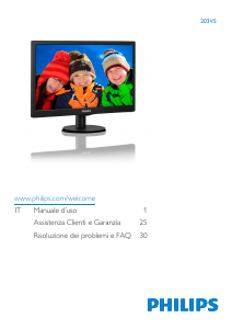 Manuale Philips 203V5LSB2 Monitor LCD