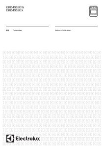 Mode d’emploi Electrolux EKI54952OW Cuisinière