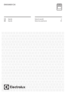 Návod Electrolux EKK54951OX Sporák