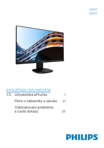 Manuál Philips 223S7EHMB LED monitor