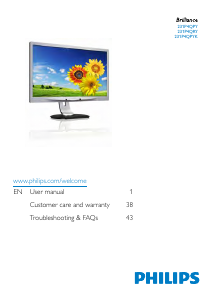 Manual Philips 231P4QRYES LED Monitor