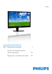 Manual Philips 221S6QUMB Monitor LCD
