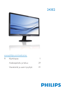 Käyttöohje Philips 243E2SB Nestekidenäyttö