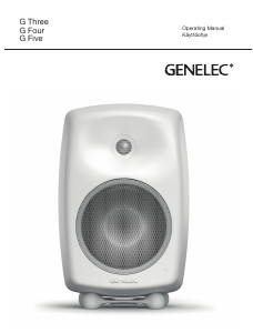 Käyttöohje Genelec G Three Kaiutin