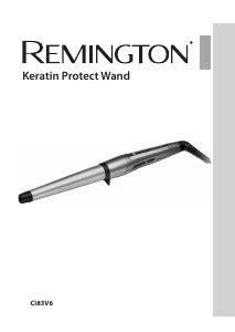 Kullanım kılavuzu Remington CI83V6 Keratin Protect Saç şekillendirici