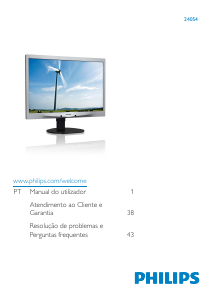 Manual Philips 240S4LPMS Monitor LED