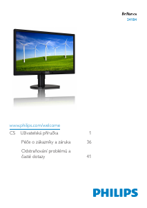 Manuál Philips 241B4LPYCB LED monitor