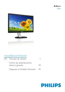 Manual Philips 241P4QRYES Monitor LED