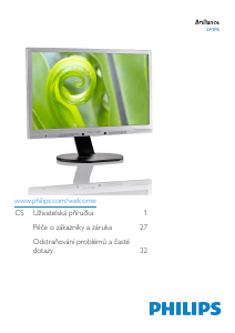 Manuál Philips 241P6EPJEB LED monitor