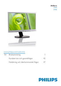 Bruksanvisning Philips 241P6QPJKES LED skärm