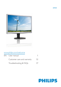 Manual Philips 241S4LSB LED Monitor