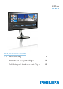 Bruksanvisning Philips BDM3470UP LCD skärm