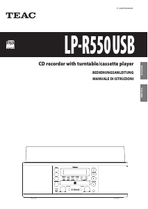 Bedienungsanleitung TEAC LP-R550USB Plattenspieler