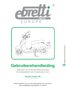 Handleiding Ebretti 518 Scooter