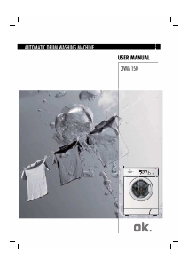 Manual OK OWM 150 Washing Machine