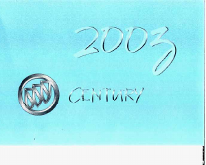Handleiding Buick Century (2003)