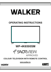 Bruksanvisning Walker WP-4K6500SM LCD TV