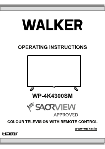 Bruksanvisning Walker WP4K4300SM LCD TV