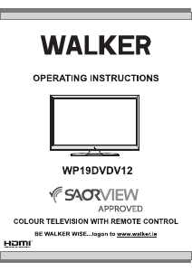 Bruksanvisning Walker WP19DVDV12 LCD TV