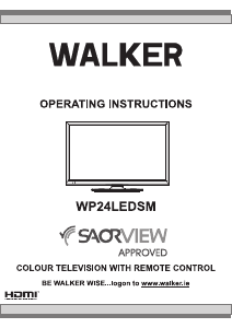 Bruksanvisning Walker WP24LEDSM LCD TV