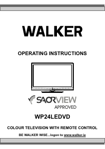 Bruksanvisning Walker WP24LEDVD LCD TV