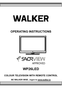Bruksanvisning Walker WP26LED LCD TV