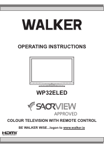 Bruksanvisning Walker WP32ELED LCD TV