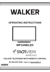 Bruksanvisning Walker WP32NBLED LCD TV