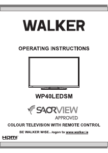 Bruksanvisning Walker WP40LEDSM LCD TV