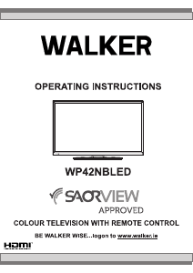 Bruksanvisning Walker WP42NBLED LCD TV