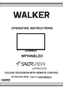 Bruksanvisning Walker WP50NBLED LCD TV