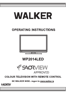 Bruksanvisning Walker WP2014LED LCD TV