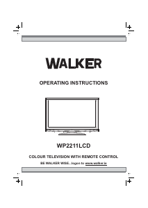 Handleiding Walker WP2211LCD LCD televisie