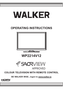 Bruksanvisning Walker WP2214V12 LCD TV