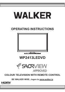 Bruksanvisning Walker WP2413LEDVD LCD TV
